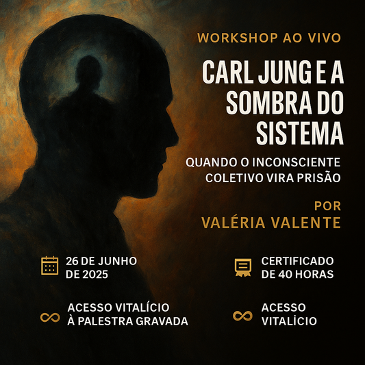 Palestra "Carl Jung e a Sombra do Sistema: Quando o Inconsciente Coletivo Vira Prisão" por Valéria Valente